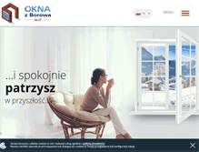 Tablet Screenshot of oknazborowa.pl
